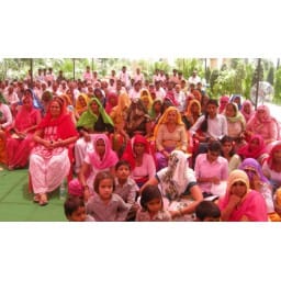 gramsabha of nirmal dewlawas woman sit on parda