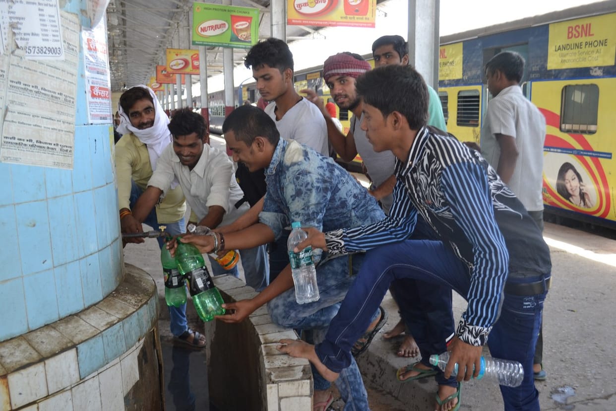 water problem in railway station