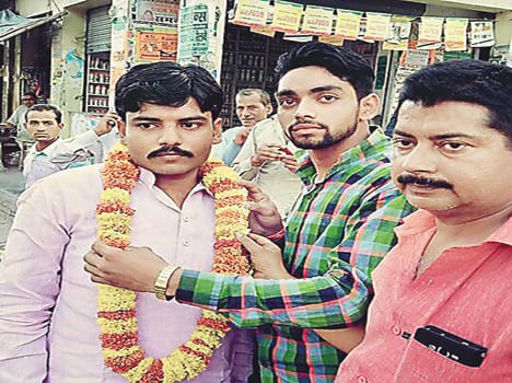 BJP yuva morcha  district president on bail
