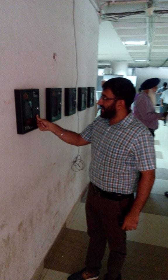 biometric attandence, chandigarh nagar nigam, chandigarh