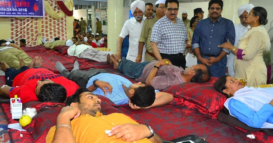 blood donation camp, blood donation, chandigarh blood donation camp, chandigarh