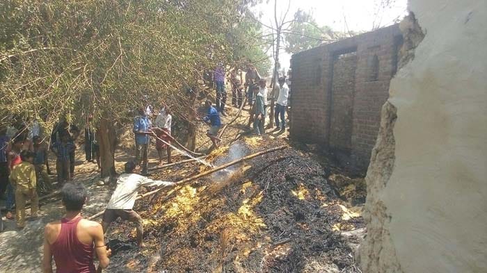 186 home-burned, scorched two young men