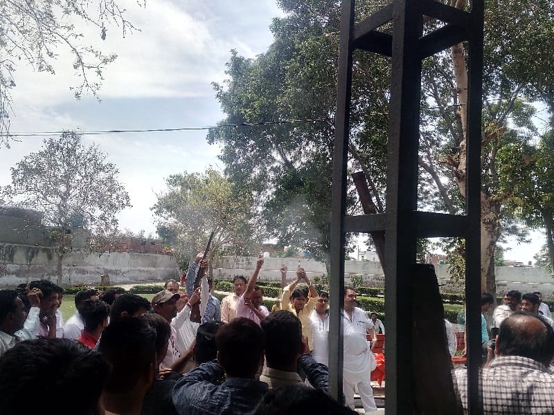 cremation, shivsena leader cremated in khanna, khanna cremation