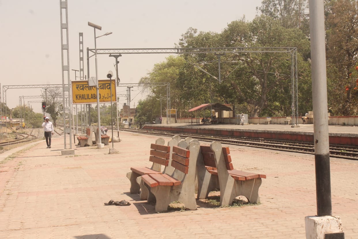 lack of water at khalilabad railway station