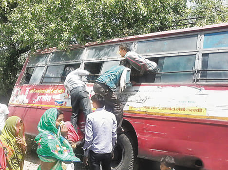 Roadways strike with a train 30 injured
