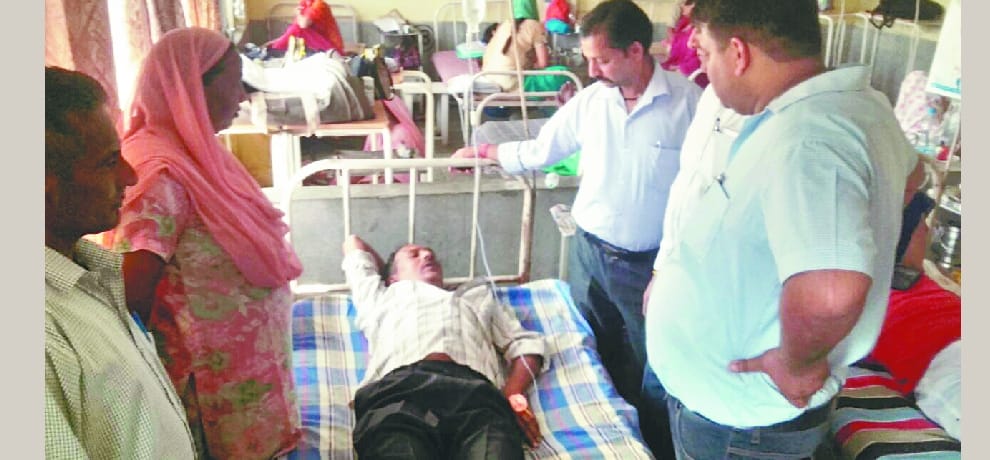  five employees injured due to electricity shock at una.