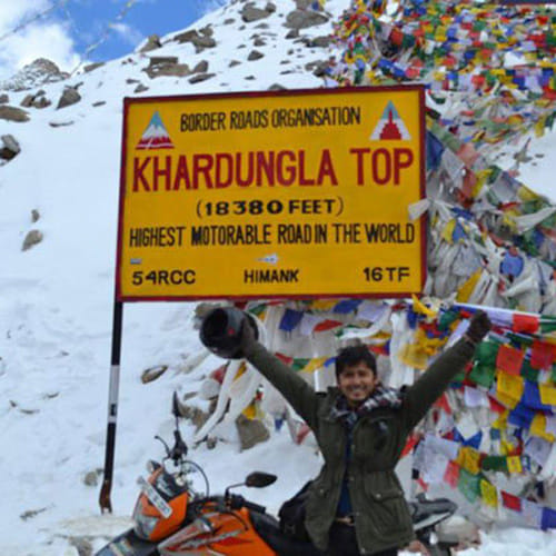 UP Biker Gaurav Siddharth On A Mission To Set A Guinness Record