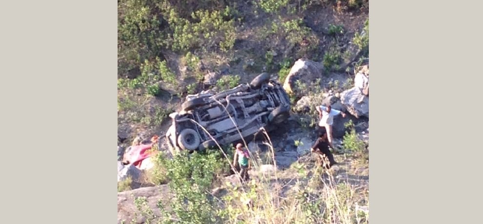 road accident at rajgarh, three person died.