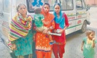 delievered in ambulance