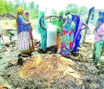 18 houses and 38 acres of crop ash