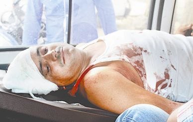 firing in flat, one injured