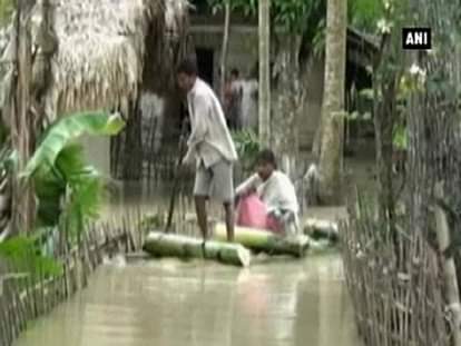 Pre-monsoon floods hit normal life in Assam 