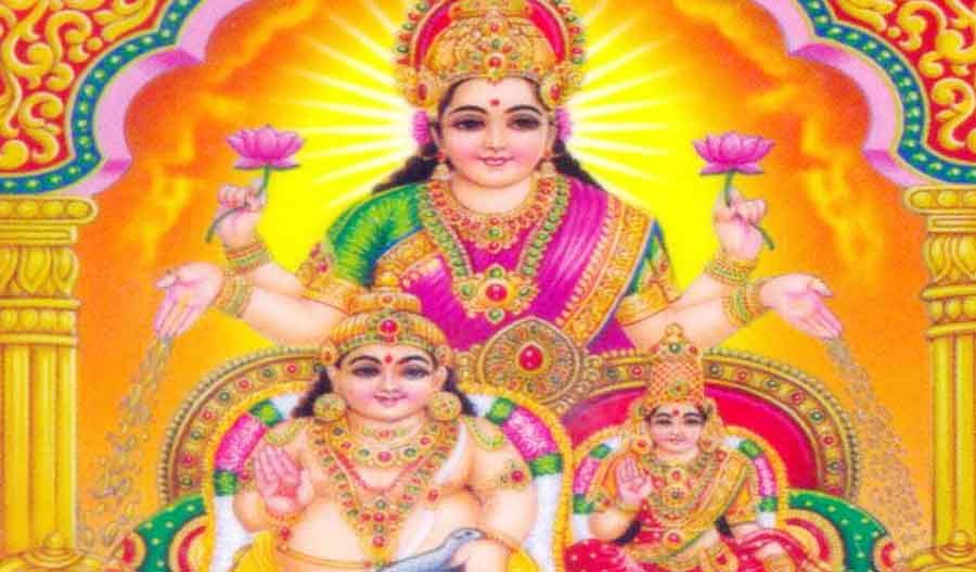 Diwali rituals for kuber and laxmi 