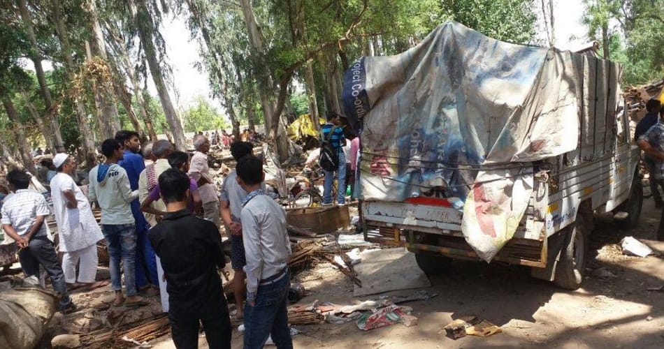 encroachment drive, slum encroachment, estate office, chandigarh
