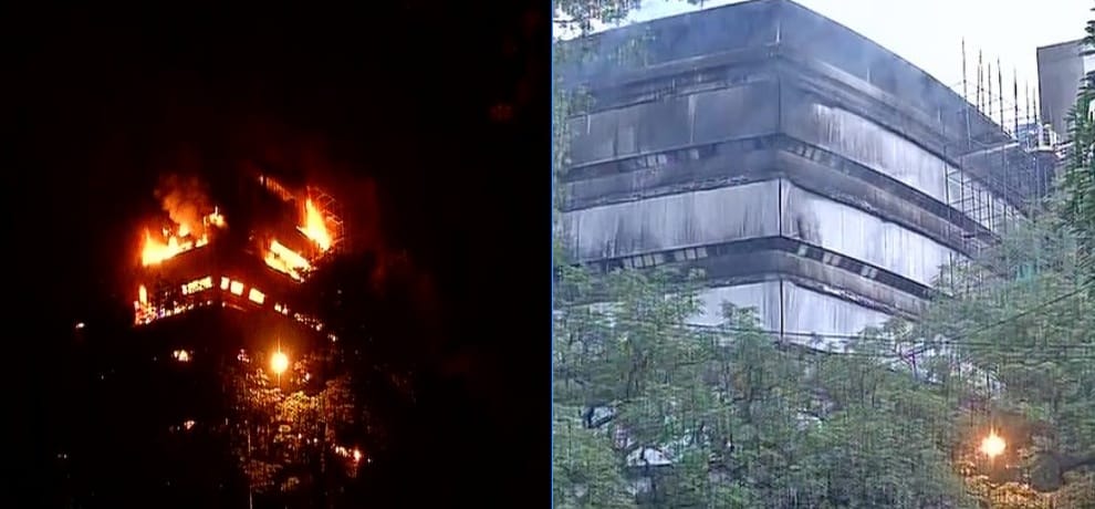 natural history museum still burning, 6 fireman injured