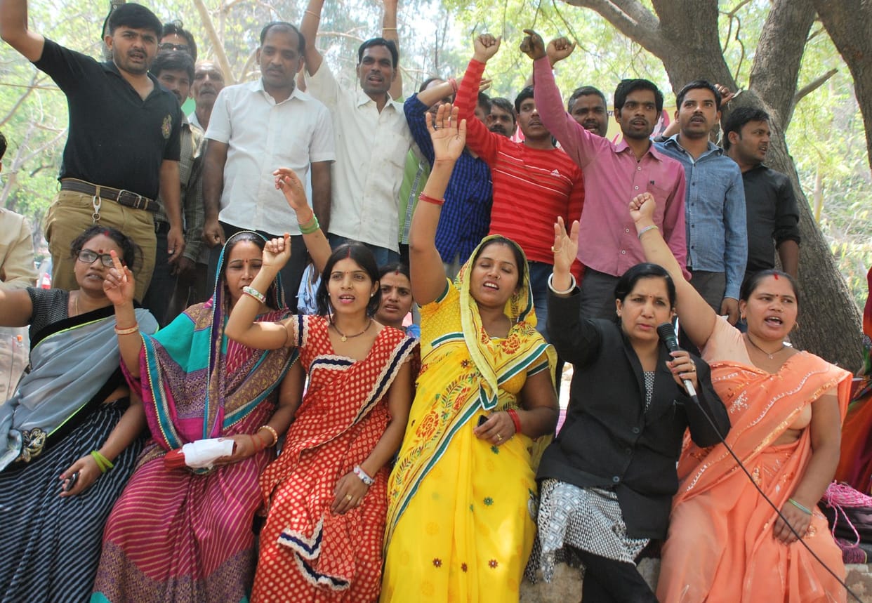 Parent Committee launched an indefinite protest