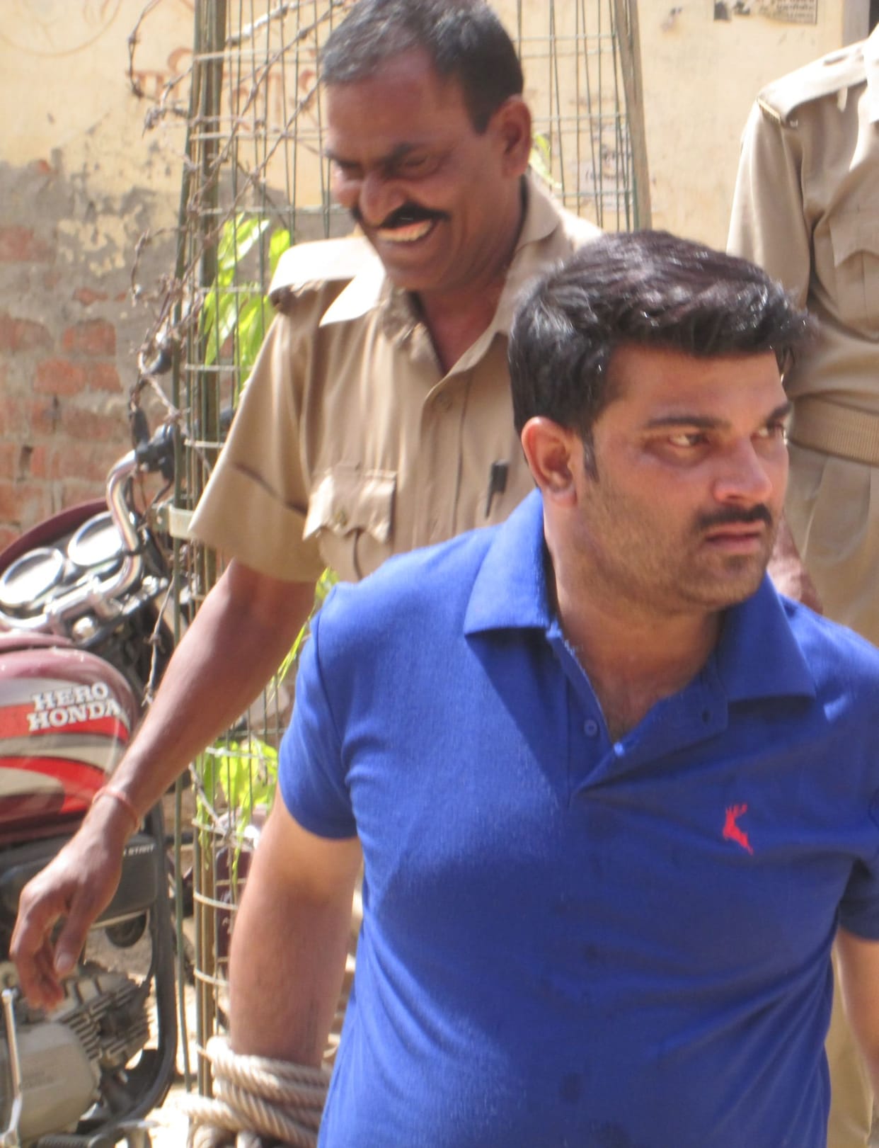 Sottishness attacked a police team , three arrested