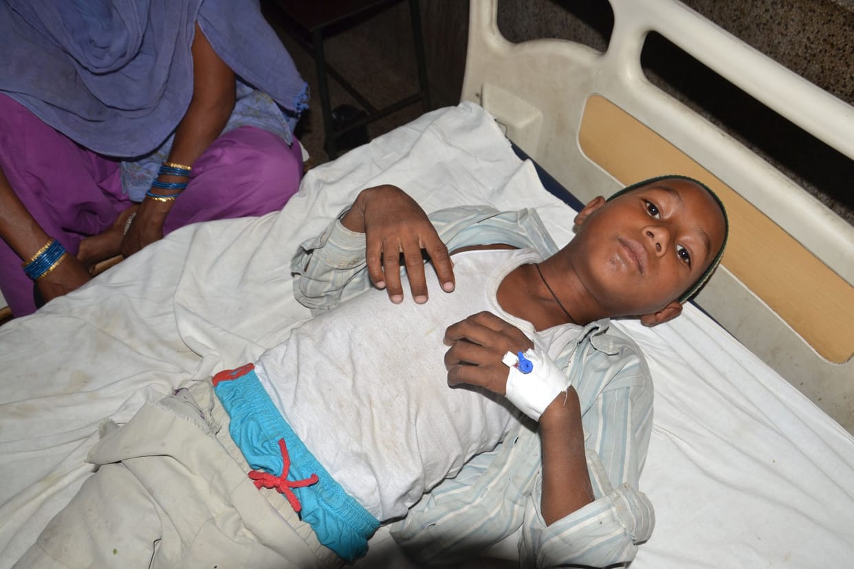 wall fallen on students, one killed, two injured