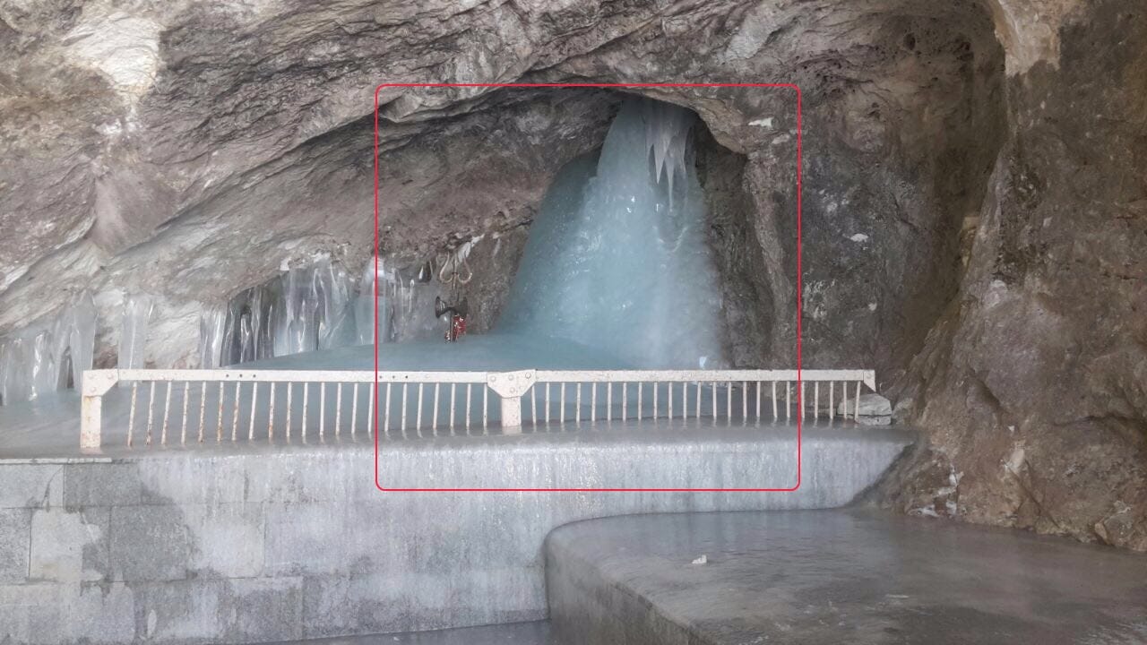 The first picture of amarnath shivling