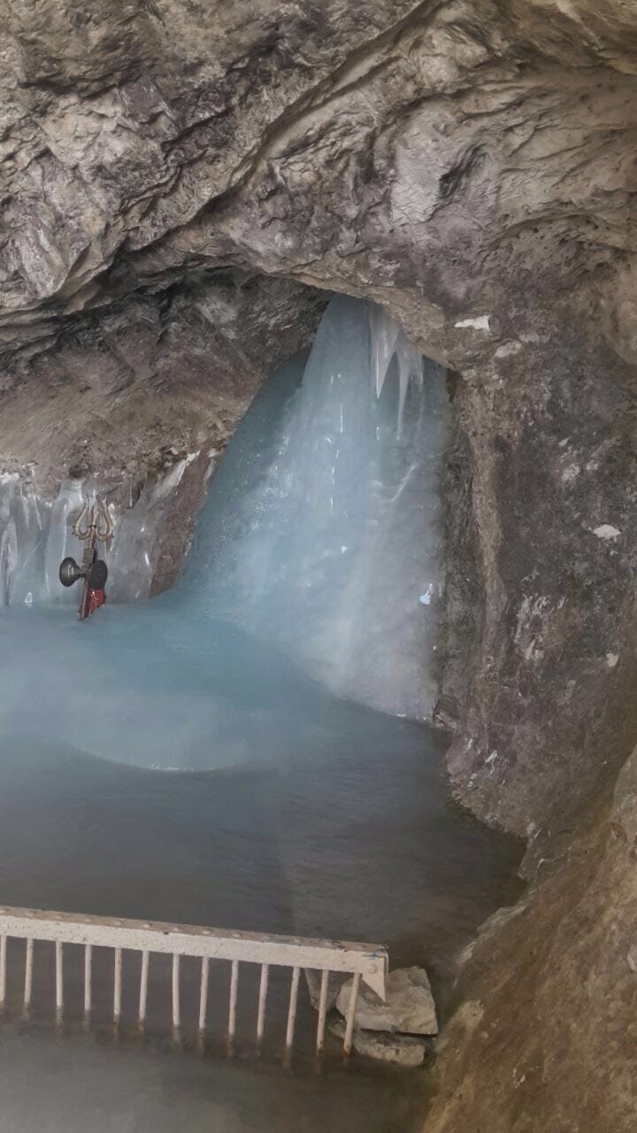 The first picture of amarnath shivling