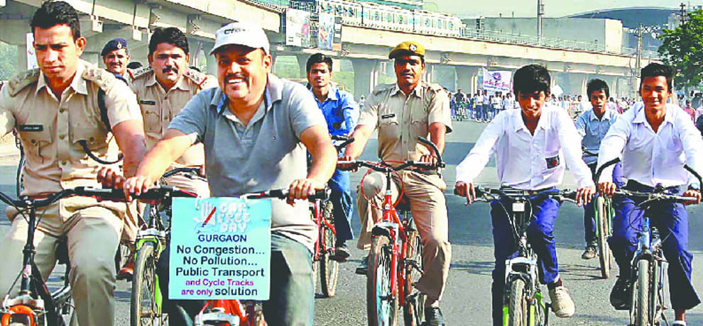 car free day in gurgaon
