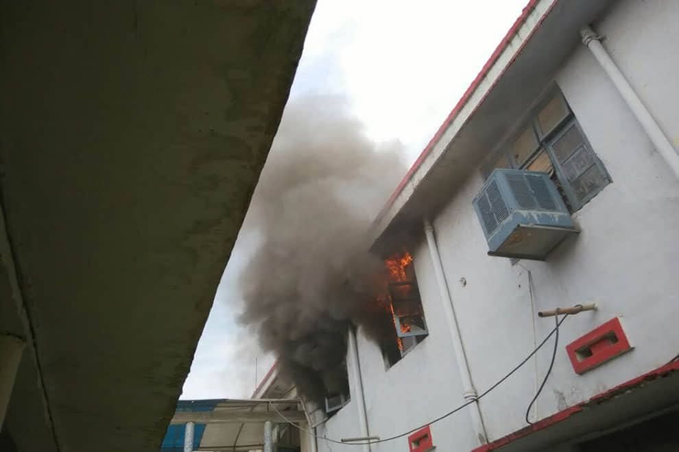fire in drm office, varanasi uttar pradesh