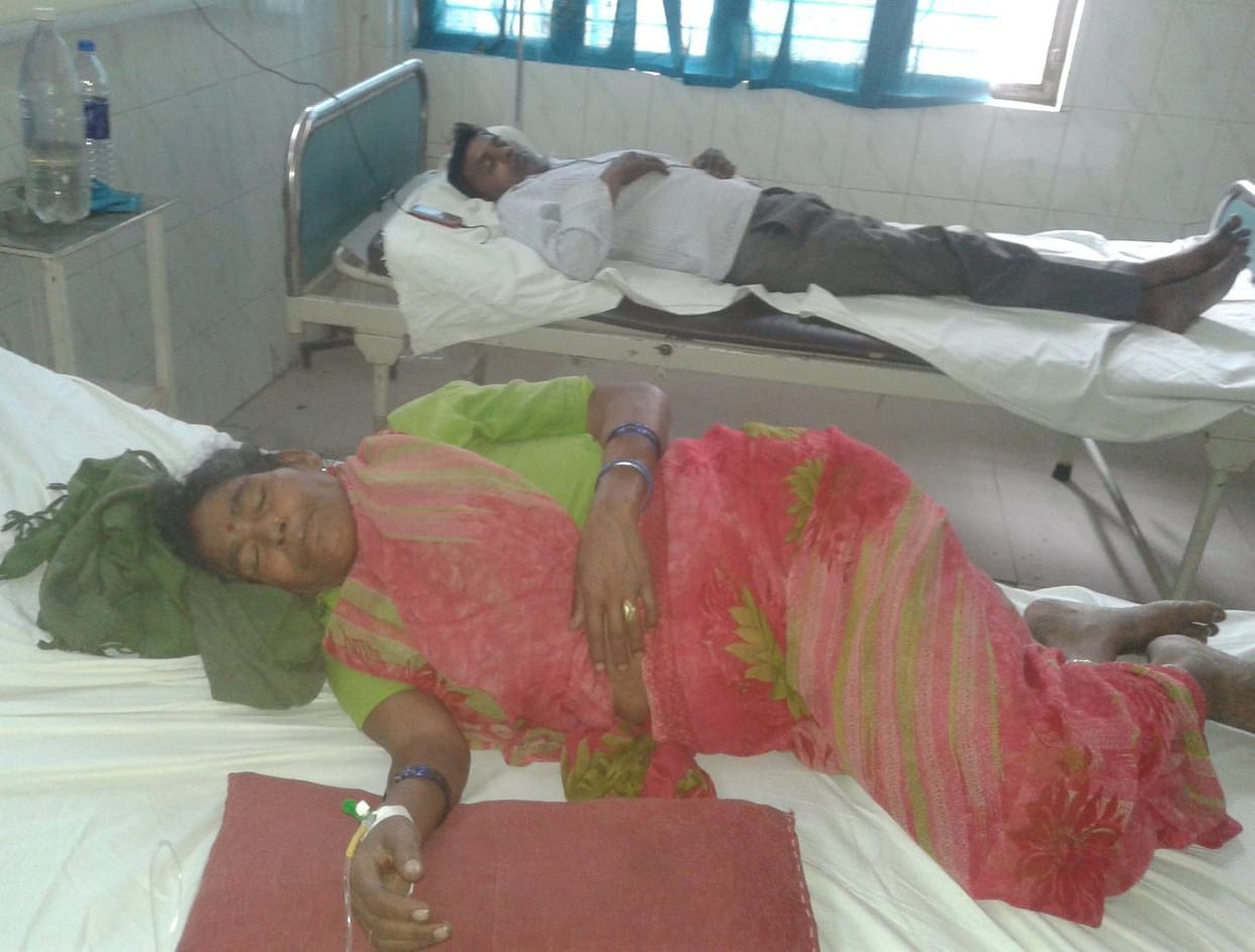 Four diarrhea patients admitted