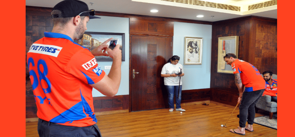 Gujarat Lions team reached to Gurgaon