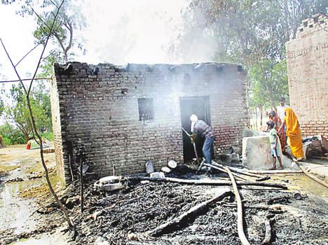 A fire burns millions in cash and jewelry