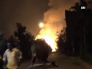 बायोडीज़ल फैक्ट्री में लगी आग 