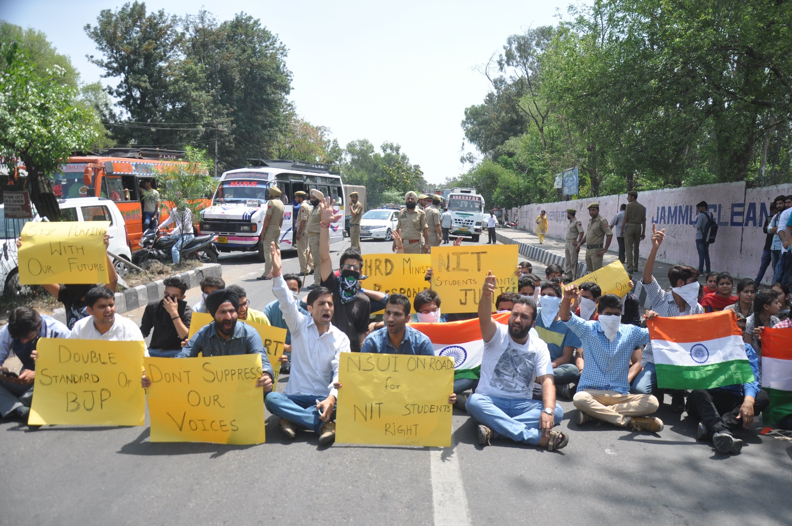 NIT students continue to demonstrate