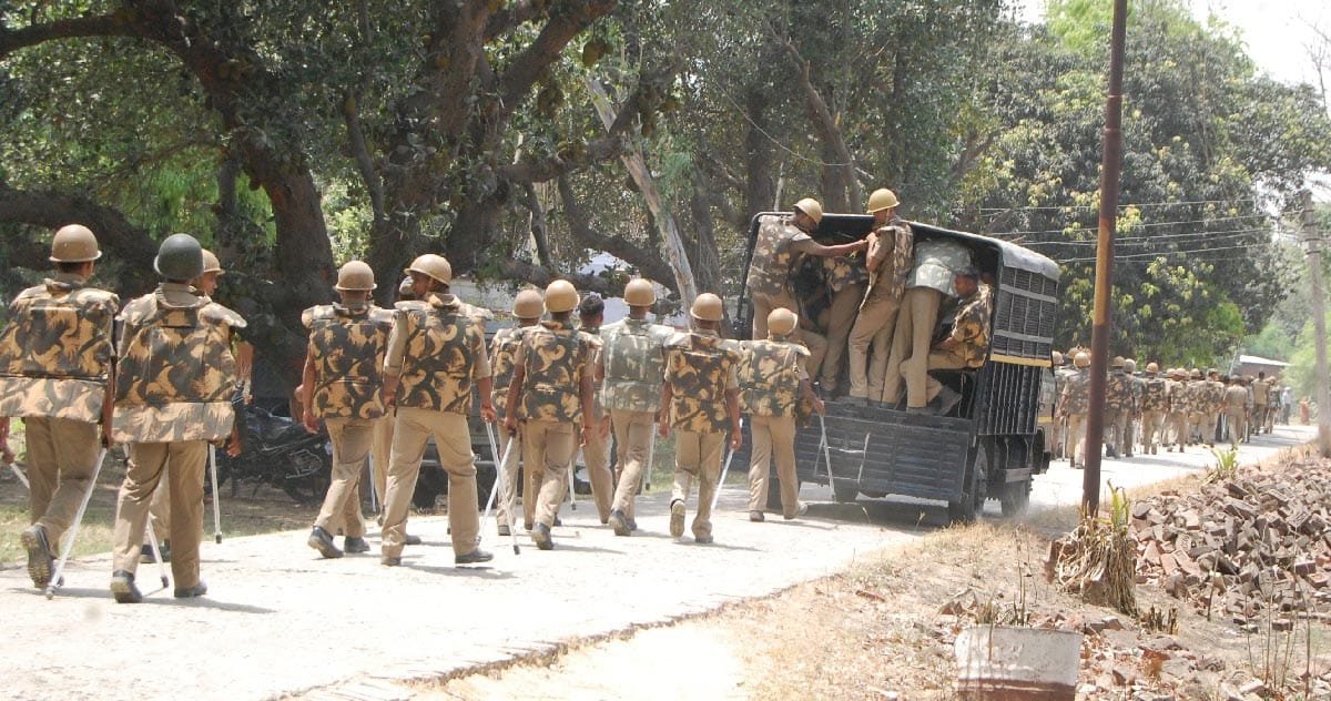prisoners want to cylinder blast in deoria jail
