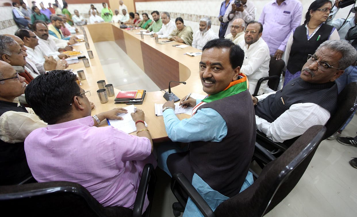 As Mahendra Nath Pandey joins cabinet BJP looking for a strong Brahmin face in UP