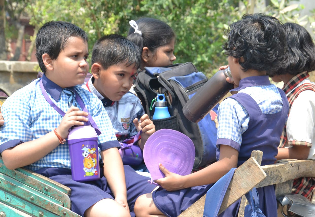 students suffer the muddy day
