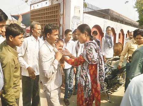 Collectorate husband beaten woman