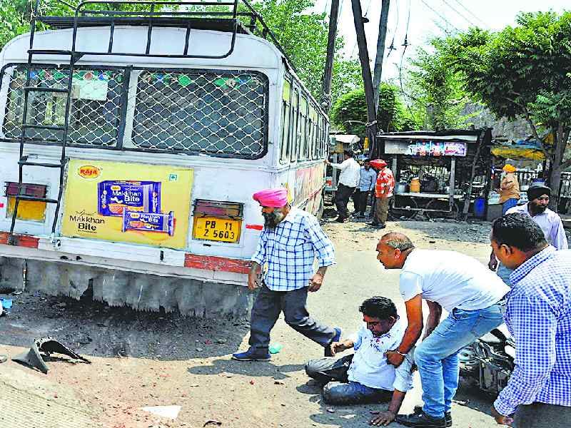road accident, prtc bus, six injured, paiala