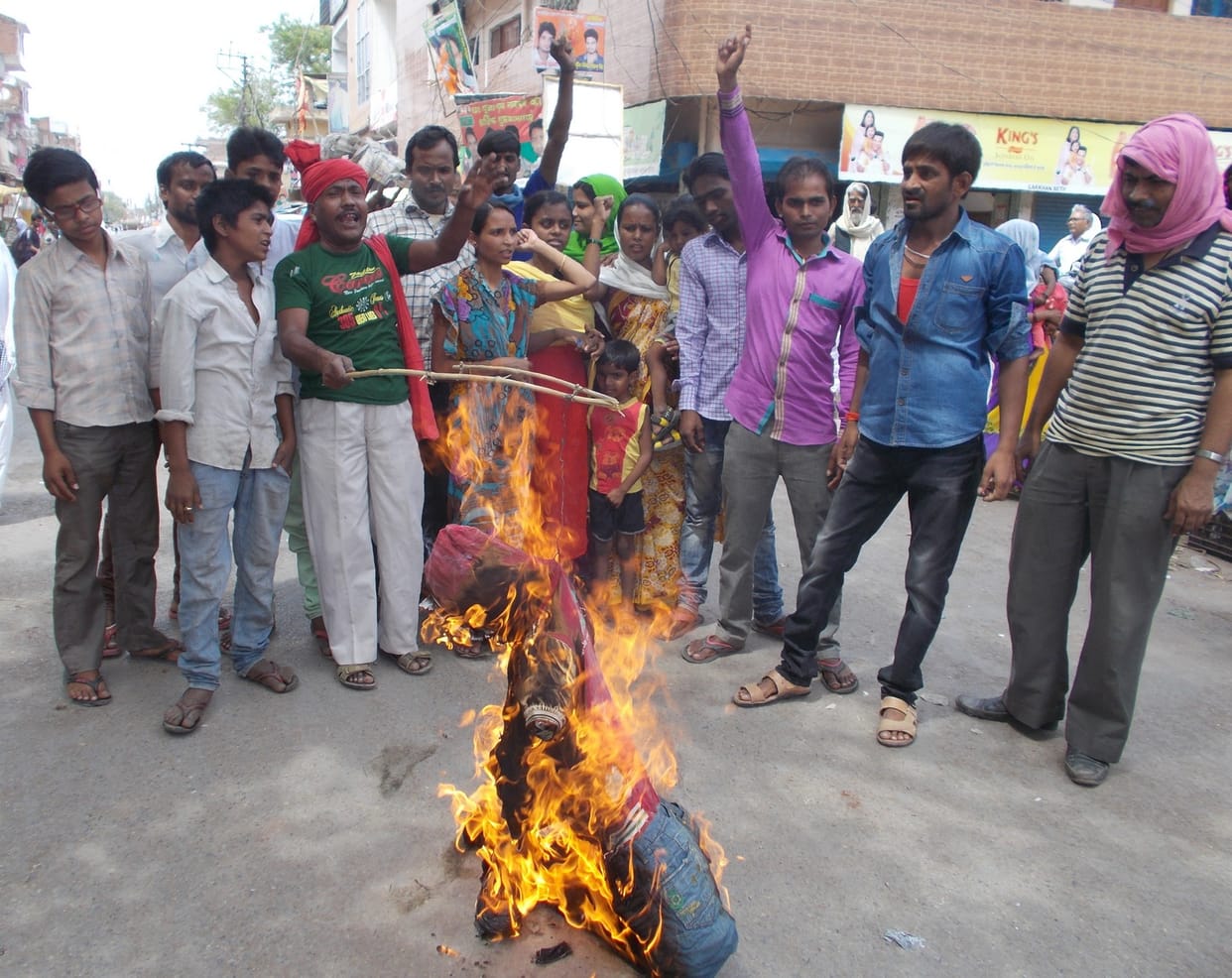 Power department blew effigy of officer