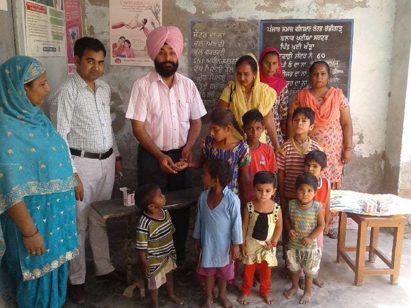 senior medical officer, Dr. Hansraj Dhaliwal, Elbendajol pill, children health,  ferozepur