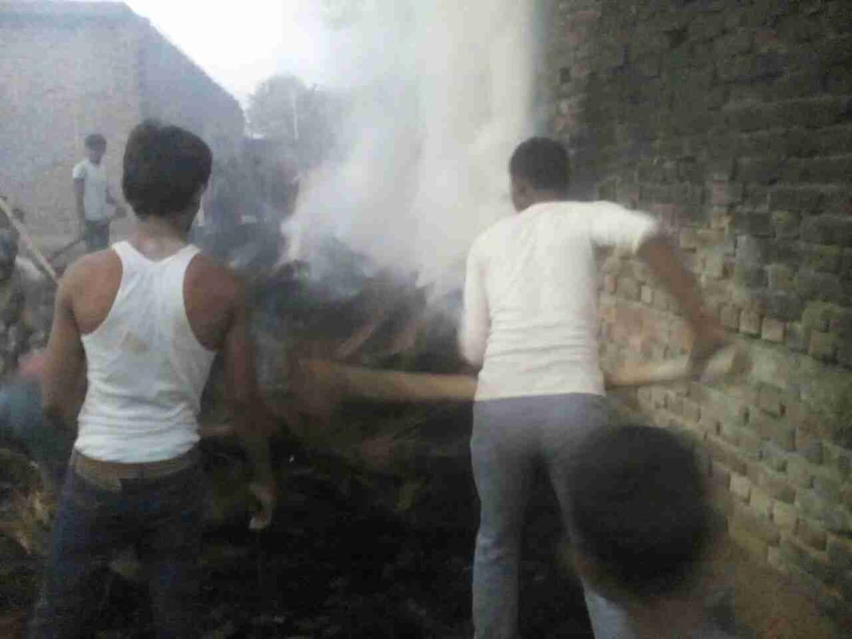 20 house fire erupted in two villages in ash