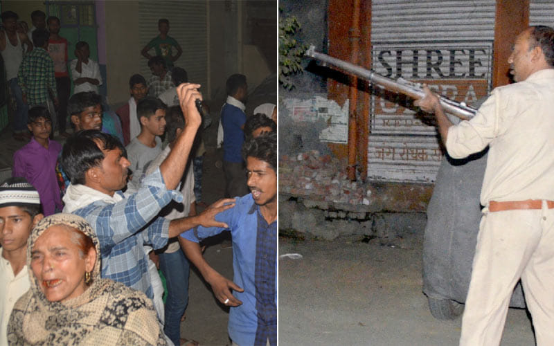 one killed in baghpat police firing