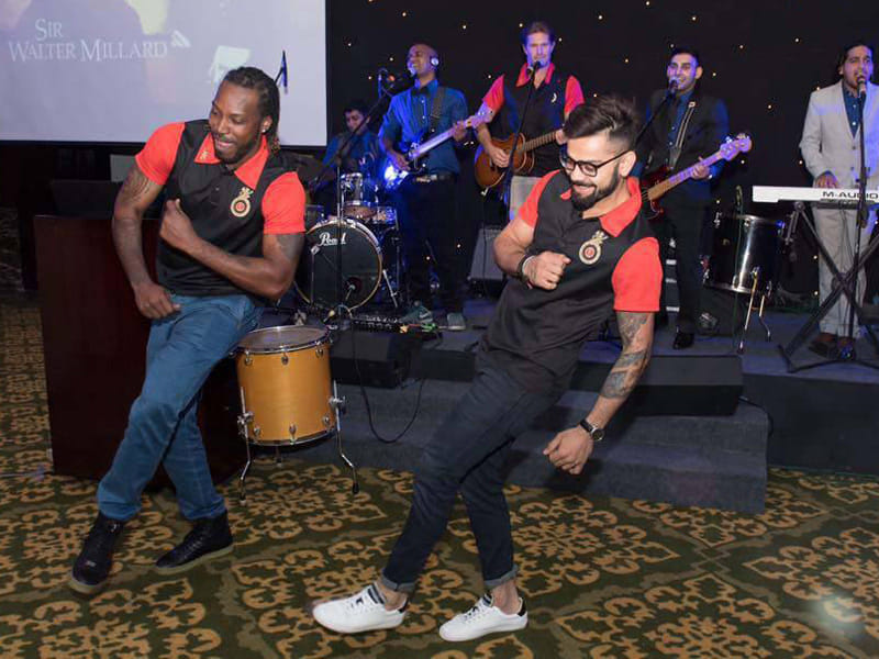Dance competition between Chris Gayle and Virat Kohli