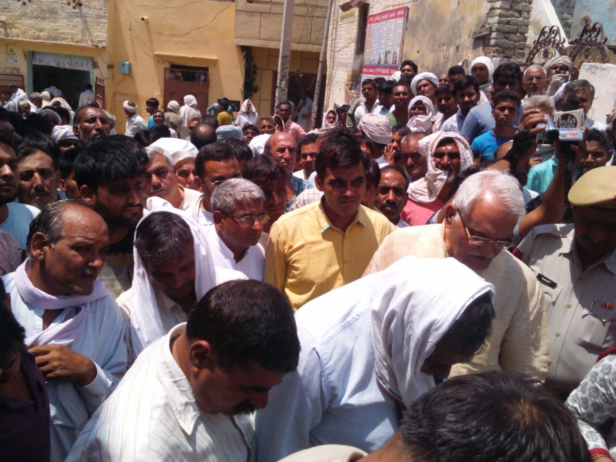 Bansi 's brother in the village sarpanch shot dead in election rivalry