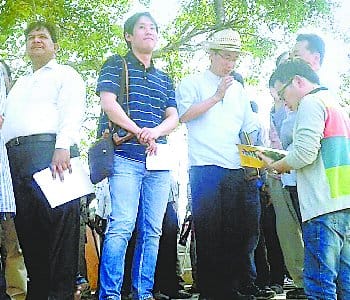 Korean team is not satisfied on Korean Park expansion plan contingent on the ground 