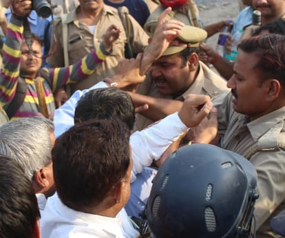 SP MLA buildings demolished in UP.