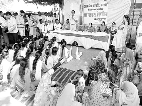 DM took stock of the village Nutrition Day