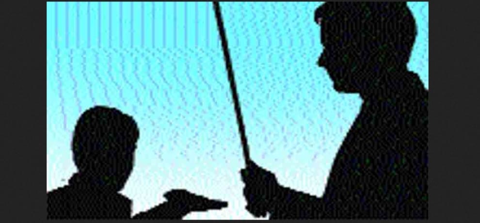 teacher punish student in morning assembly, student give up study.