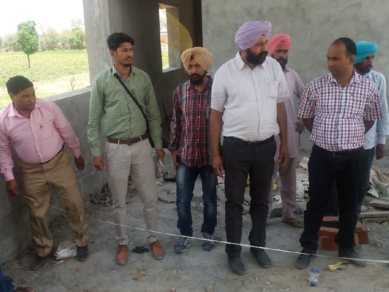 Water treatment plant construction, vigilance probe, stirring, Sangrur