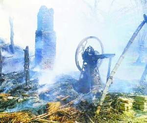 23 houses burnt in the village