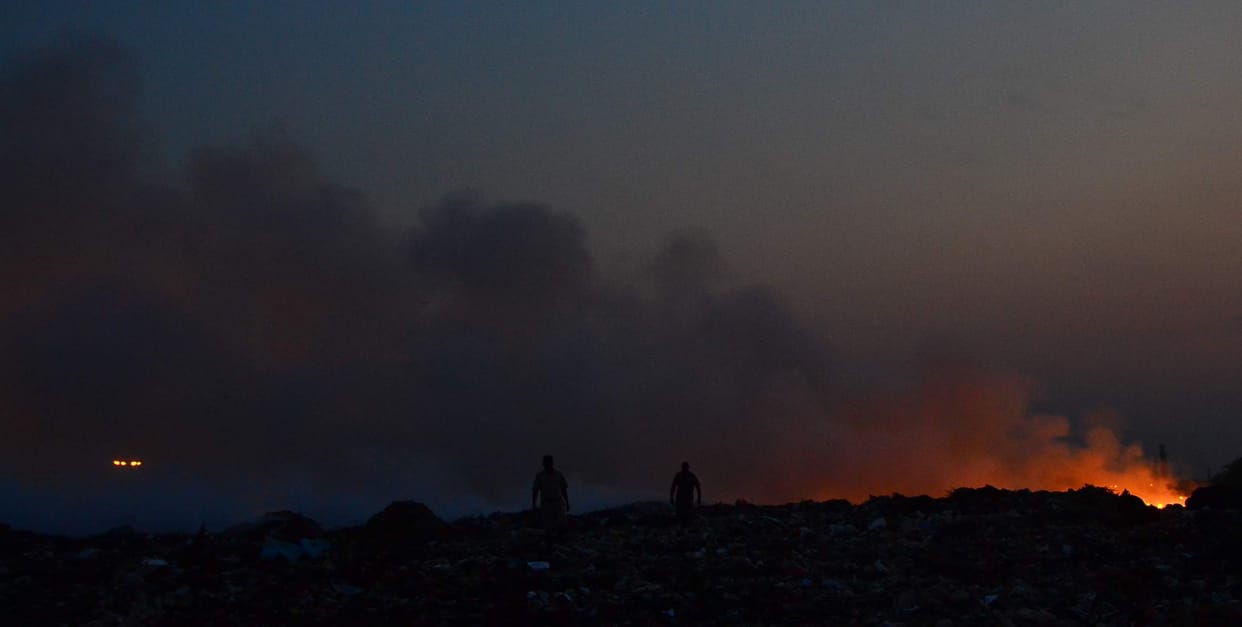 dumping ground, fire in daddumajra, dumping ground fire, chandigarh