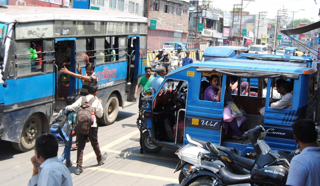 businessman protest against Encroachment.